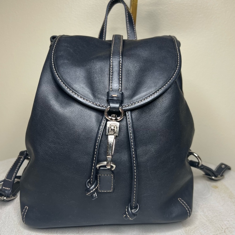 Coach Midnight Leather Backpack